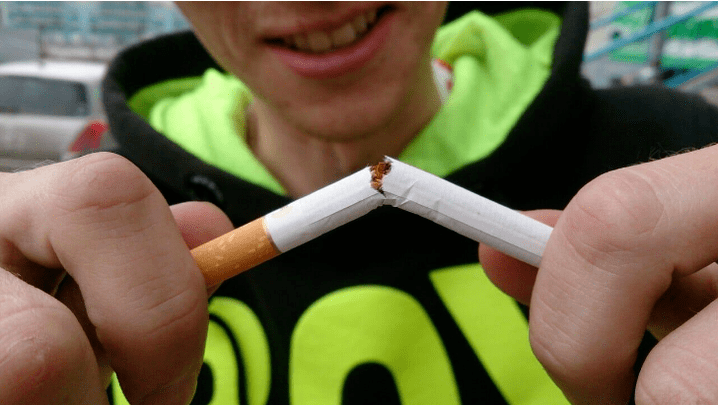 Une fumée de cessation nette
